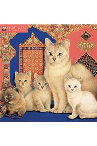 Ivory Cats by Lesley Anne Ivory Wall Calendar 2021 (Art Calendar)