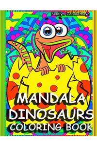 Mandala Dinosaurs Coloring Book