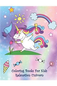 Coloring Books for Kids Relaxation Unicorn