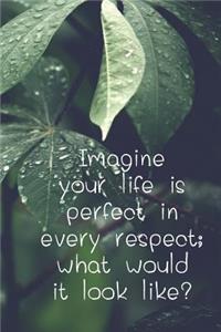 Imagine Your Life Is Perfect In Every Respect; What Would It Look Like?