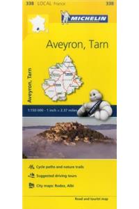 Aveyron, Tarn - Michelin Local Map 338