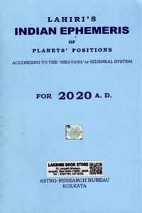 Lahiri Indian Ephemeris - 2020