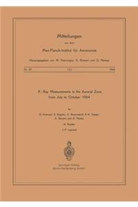 X-Ray Measurements in the Auroral Zone from July to October 1964