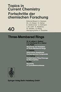 Three-Membered Rings