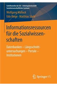 Informationsressourcen Für Die Sozialwissenschaften