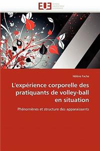 L''expérience Corporelle Des Pratiquants de Volley-Ball En Situation