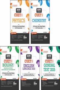 Combo (set of 5 Books) Go To Guides for CUET (UG) Science Stream - Physics, Chemistry, Biology, English & General Test 3rd Edition | Central Universities Entrance Test |