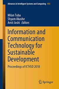 Information and Communication Technology for Sustainable Development