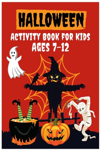 Halloween Activity Book for Kids Ages 7-12