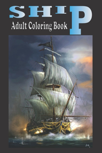 Ship Adult Coloring Book