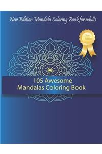 105 Awesome Mandalas Coloring Book