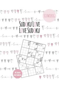 Sudoku Buch für verliebte Erwachsene - 500 Zahlenrätsel schwer