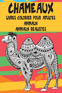 Livres à colorier pour adultes - Animaux réalistes - Animaux - Chameaux