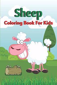 Sheep coloring book for kids