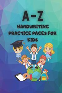 A-Z Handwriting Practice Pages for Kids