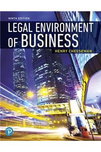 Mylab Business Law with Pearson Etext -- Access Card -- For Legal Environment of Business