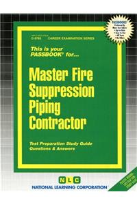 Master Fire Suppression Piping Contractor