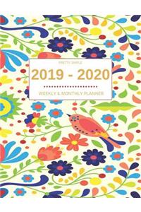 2019 - 2020 Planner Weekly And Monthly