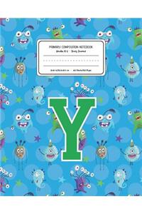 Primary Composition Notebook Grades K-2 Story Journal Y