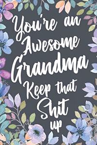 You're An Awesome Grandma Keep That Shit Up