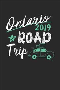 Ontario Road Trip 2019: Ontario Notebook - Ontario Vacation Journal - 110 White Blank Pages - 6 x 9 - Ontario Notizbuch - ca. A 5 - Handlettering - Diary