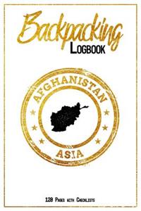 Backpacking Logbook Afghanistan Asia 120 Pages with Checklists