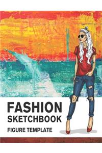 Fashion Sketchbook Figure Template