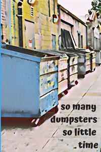Dumpster Diving Lovers Blank Lined Journal Notebook