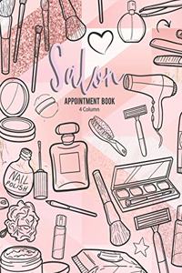 4 Column Salon Appointment Book