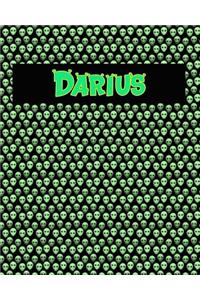 120 Page Handwriting Practice Book with Green Alien Cover Darius