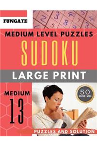 Sudoku Medium Level Puzzles Large Print