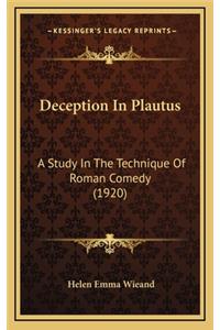 Deception in Plautus