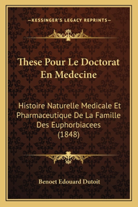 These Pour Le Doctorat En Medecine