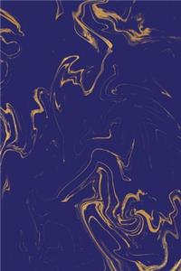 Rainbow and Gold Marble Composition Notebook - Small Ruled Notebook - 6x9 Lined Notebook (Softcover Journal / Notebook / Diary)