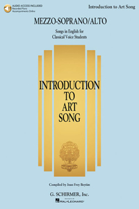 Introduction To Art Song For Mezzo-Soprano/Alto (Book/Online Audio)