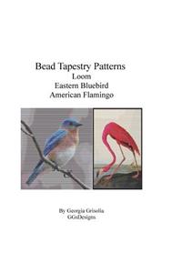Bead Tapestry Patterns Loom Eastern Bluebird American Flamingo
