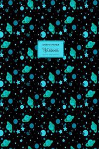 Square Grid Journal - Graph Paper Notebook - Teal Blue