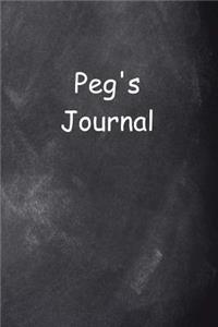 Peg Personalized Name Journal Custom Name Gift Idea Peg