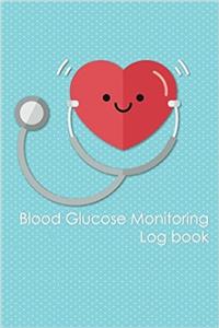 Blood Glucose Monitoring Log Book: Blood Glucose Monitoring Log Book & Blood Sugar Log Size: 6 Inch X 9 Inch. 100 Page Black & White