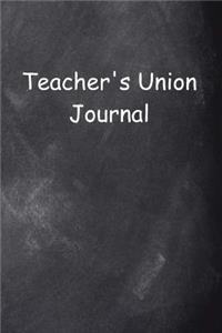 Teacher's Union Journal Chalkboard Design