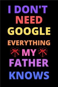 i don't need google everything my father knows