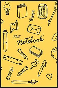 That Yellow Comic Tool Notebook