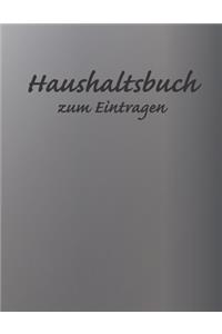 Haushaltsbuch zum Eintragen