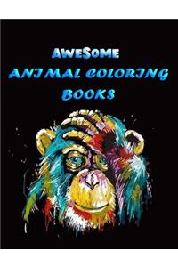 Awesome Animal Coloring Books