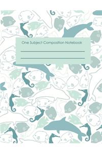One Subject Composition Notebook