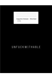 Composition Notebook - Wide Ruled