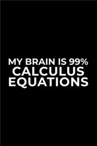 My Brain Is 99% Calculus Equations