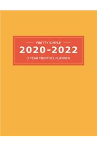 2020 2022 3 Year Monthly Planner