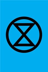 Extinction Rebellion Logo Journal With XR Badge Blue