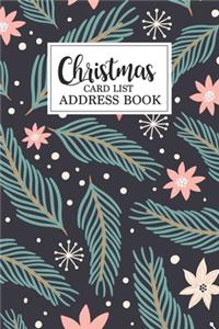 Christmas card list address book